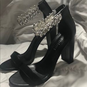 Black pair of fashion nova black heels